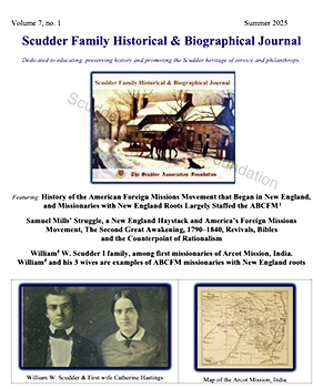 Scudder Family Historical & Biographical Journal, volume 7 no. 1