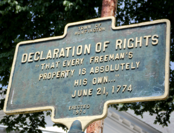 A Look at the Earliest Settlers of the Town of Huntington and the Imprint They Left on the Character of the Town as Manifested 100 Years Later